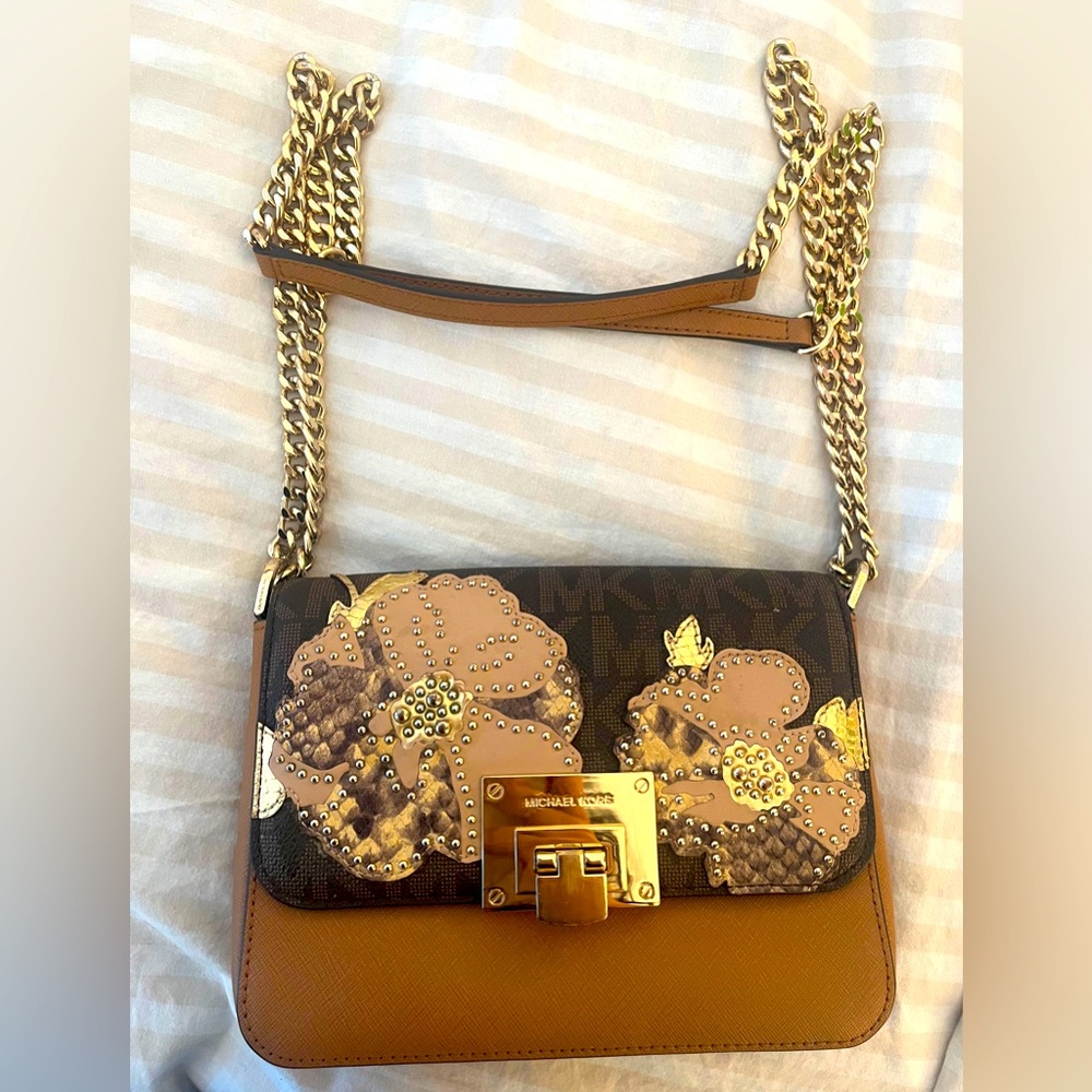 Michael Kors embellished Floral bag